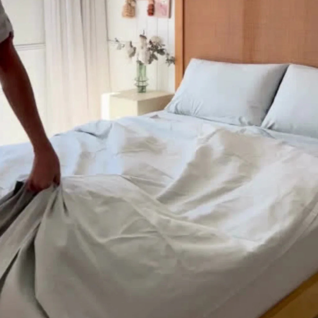 Queen Sheet Set  - Pale Eucalyptus