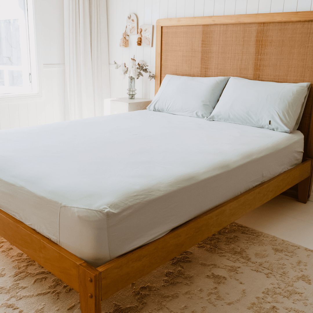 Queen Sheet Set  - Pale Eucalyptus